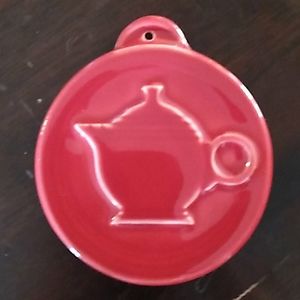 Fiesta Scarlet Red Teapot Ornament